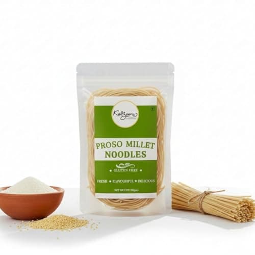 Millet Me by Kuizeens Gluten-Free Proso Noodles - 110g (Pack of 1) | Protein & Fiber-Rich | Easy-to-Make | Rich in Nutrients | No MSG | No Preservatives | Low Glycemic | Vegan & Wholesome | Easy to Digest Healthy Noodles | Jain | No Onion & Garlic | Ready in Minutes