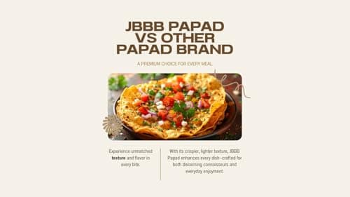 JBBB Moong Papad Plain 400g Pack | Homemade Crispy Tasty Moong Daal Papad with Traditional Indian Spices | Crispy Indian Snacks Easy Digestive Rajasthani Snack for Lunch, Dinner & Daily Eating — image 6