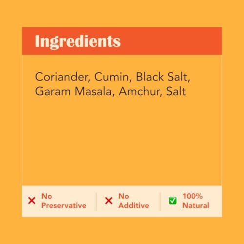 Home Kouzina Chatpata Chaat Masala - 150g | Perfect for Chaats, Salads, Fruits and Snacks | Ready to Use | No Artificial Additives | Made in Small Batches | 100% Natural Ingredients — image 2