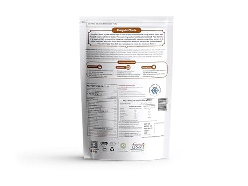 Indian Kitchen Foods Jain Punjabi Chole |Freeze Dried Gluten-Free Ready to Eat Instant Vegetarian/Vegan Meal - Rehydrated Wt. 260 gm — image 2