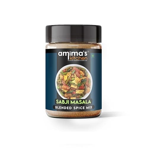 Amima's Kitchen Sabji Masala (No Onion No Garlic) – 100 Grams | Blended Spice Mix | For Healthy and Delicious Cooking | No Synthetic Flavour & Color | Ready Masala Powder