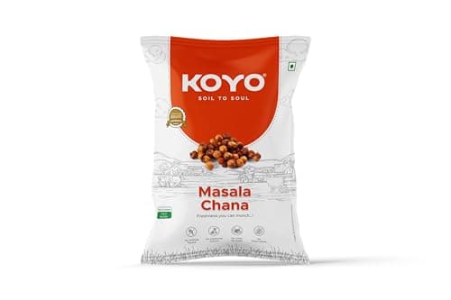 KOYO Masala Chana 360g, Snack and Namkeen | Roasted Chana Masala Chickpeas Masala Chana | High Protein Healthy Snack | Natural and Crunchy