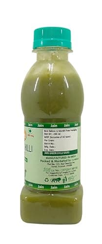 Fruvanta Jain Combo Without Onion/garlic/Potato Green chilli Sauce (200gm) (Pack of 2) — image 3