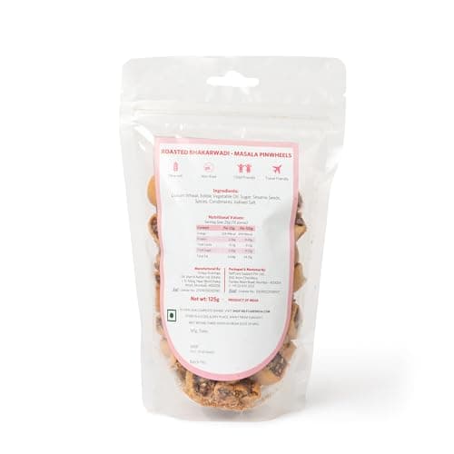SelfCare By Suman Agarwal Roasted Bhakarwadi - Masala Pinwheels Pack of 1 200g | Vegan - Oil free - Healthy | Snacks - Namkeen - Grocery | Crispy - Chatpata - Tea time Snacking | Travel Friendly — image 8