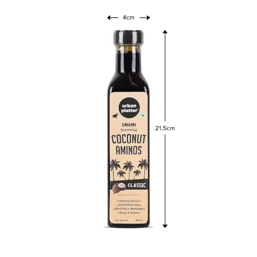 Urban Platter Coconut Aminos, 250ml (Umami Seasoning Sauce, Soy-Free, Gluten-Free, Perfect for Dipping Asian appetizers, for dressings and More) — image 7
