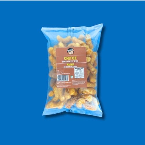 Snack First Baked Chitoz, Puff Corn, Cheese & Masala Chitoz, Pack of 2, No Onion No Garlic, Jain, Puffed Snack, Corn Puffs, Healthy Snack, Namkeen, Each 80g — image 3