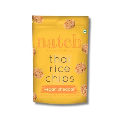 Natch Thai Sticky Rice Chips, Gluten Free, Vegan, Party Family Pack, All Natural Crunchy Crackers (Sesame) 100 Gm — image 6