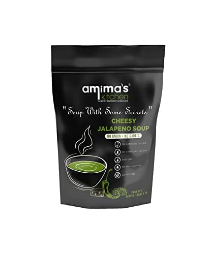 Amima's Kitchen Combo Of Cheesy Jalapeno + Cheesy Tomato Jain Soup (No Onion No Garlic) - 100 Grams (Pack of 2) | Instant Soup Mix Powder | Ready To Cook | No Artificial Flavour & Colour | Gluten Free | Non GMO | Healthy Soup — image 2