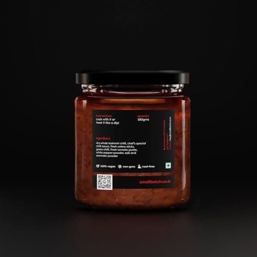 SMALLBATCH Root Free Vintage Kung Pao Sauce, Jain Friendly, No Onion No Garlic, Gourmet Condiment, Spread, Marinate, Saute, Dip, Stir-Fry, Paneer, Pizza, Noodles, Pasta, Jbatch - 180 gms — image 3