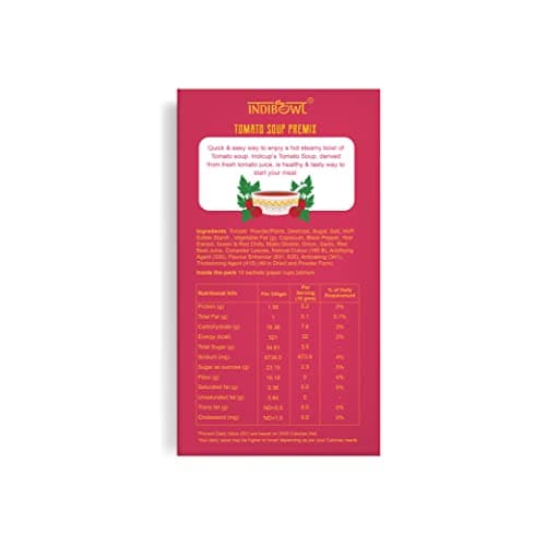 INDICUP Tomato Soup Packet | Ready to Eat Instant Soup Premix | Soup in Fresh Just Add Hot Water & Enjoy | Refreshing Taste | 20 Sachets — image 5