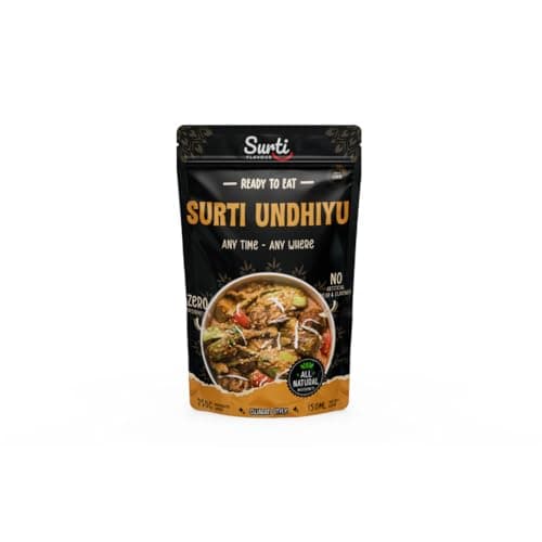 Surtiflavour Surti Undhiyu 250gram pack of 1Authentic Indian Culinary Delight Instant Ready-to-Eat Paneer Dish | Gluten-Free | Preservative-Free | Just Add Hot Water | Rich Taste & Aroma