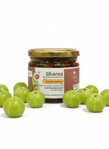 Amlaki Achar by Ghoroa | 250g | Sweet & Sour | Homemade Amla Achaar Without Onion & Garlic | Seedless Indian Gooseberry Pickle | Less Oil, Preservative-Free | Traditional Awla Pickle — image 2
