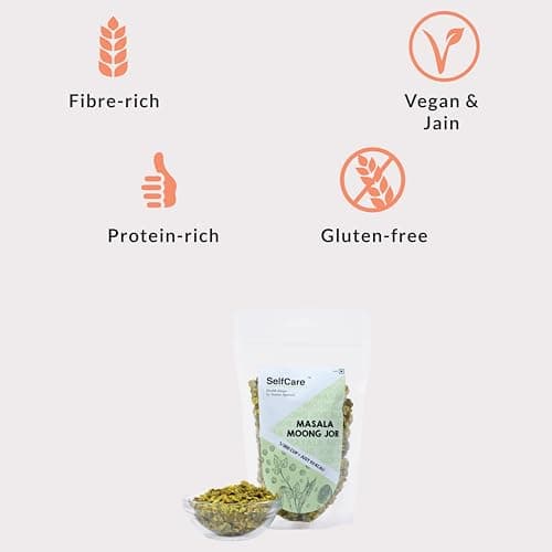 SelfCare By Suman Agarwal Moong Dal Khakhra & Masala Moong Jor - (Combo Pack) | Roasted | Savoury - Snacks - Namkeen - Grocery | Spicy Crunchy & Chatpata - Tea time Snacking | Jain & Travel Friendly — image 5