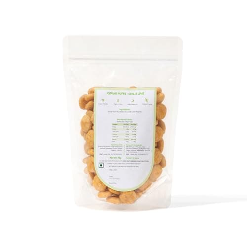 SelfCare By Suman Agarwal Jowar Puff - Chilli Lime - 75g (Pack of 1) | Roasted | No Added Artificial Flavors or Preservatives | Savoury - Snacks - Namkeen - Grocery | Vegan - Jain - Travel Friendly | — image 7