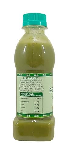 Fruvanta Jain Combo Without Onion/garlic/Potato Green chilli Sauce (200gm) (Pack of 2) — image 2