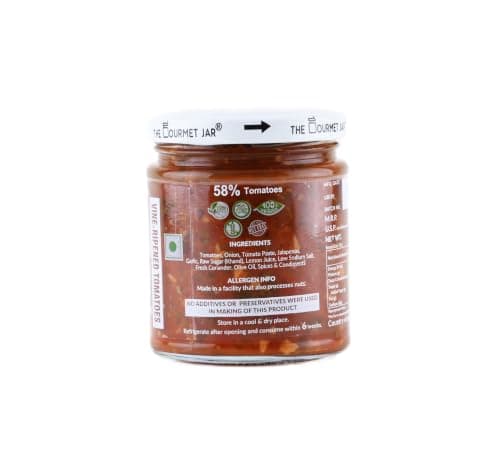 The Gourmet Jar Fresh Tomato Salsa 190g| 100% Natural, No Preservatives, No Artificial Colors, No Artificial Flavours| Vegan| Keto-friendly| Mexican Salsa| Made with Real Tomatoes| Fresh, Herby, Tangy| Enjoy it with Nachos, Tacos, Burrito Bowls & Chips| Pack of 1 — image 8