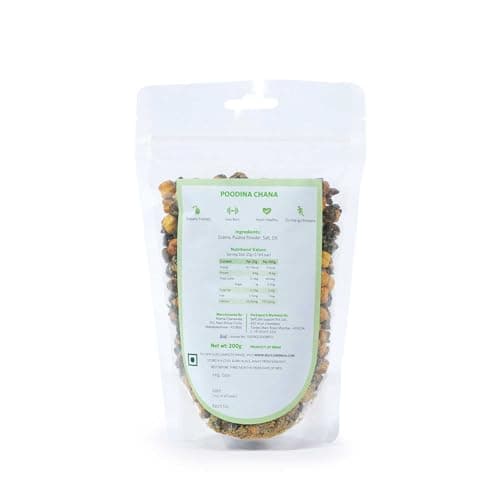 SelfCare By Suman Agarwal Poodina Chana Pack of 1 200g | Roasted - No Added Sugar - Gluten Free | Snacks - Namkeen - Grocery | Spicy Crunchy & Chatpata - Tae time Snakcing | Jain & Travel Friendly — image 8