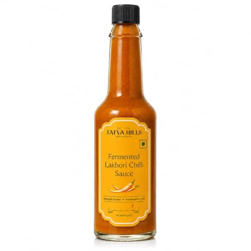TatvaHills Superfoods Fermented Lakhori Chilli Sauce | Hot & Spicy | Himalayan Aged Chillies | No Preservatives | Perfect for Noodles, Momos, Pizza & Dips | 60g