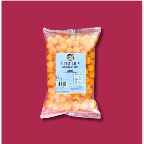 Snack First Baked Cheese Ball (80g) & Cheese Jowar Puff (100g), Pack of 2, No Onion No Garlic, Jain, Puffed Snack, Corn Puffs, Healthy Snack, Namkeen, 180g — image 2