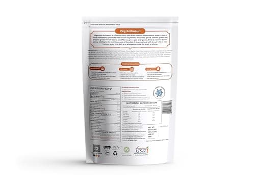 Indian Kitchen Foods Jain Veg. Kolhapuri |Freeze Dried Gluten-Free Ready to Eat Instant Vegetarian Meal - Rehydrated Wt. 260 gm — image 2