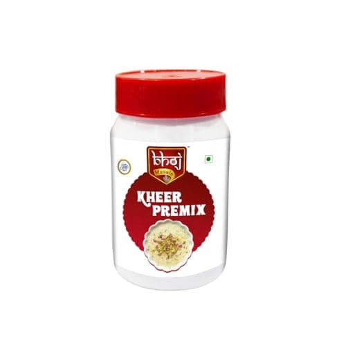 Bhoj Satvik Masala Festival 7 in 1 Combo | 1 Kheer Premix Jar + 6 Masalas Zip lock Pouches |200g Each: Kheer Premix, Shahi Paneer Masala, Kashmiri Laal Mirchi Powder, Kitchen King Masala, Paratha, Pav Bhaji, Chole Masale (All Jain Friendly) — image 5