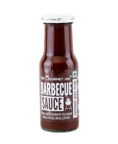 The Gourmet Jar Barbecue Sauce 225g| 100% Natural, No Preservatives, No Artificial Colors, No Artificial Flavouring agent | No Refined Sugar| Gluten-free| Bbq sauce| Umami, Smoky & Spicy| Perfect for your meats and grilled veggies| Pack of 1
