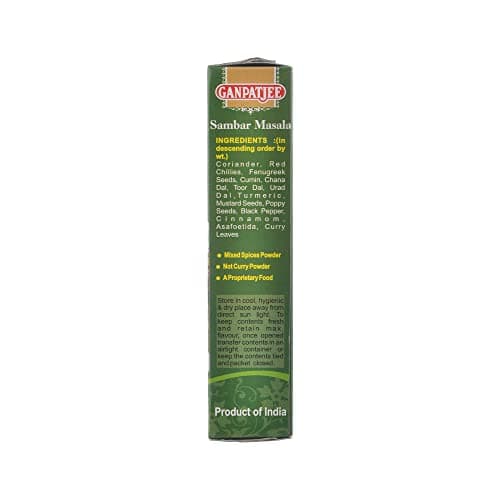 Ganpatjee Sambhar Masala Powder,100G | No Onion & Garlic | Authentic South Indian Taste & Color — image 2