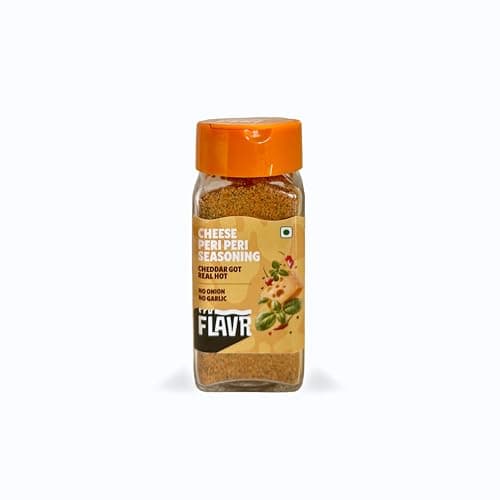 truFLAVR Cheese Peri Peri Seasoning (Jain) | Cheesy & Spicy Tangy Blend of Herbs & Spices | Perfect for Fries, Snacks, Pasta & Marinades | No Onion No Garlic | 50g