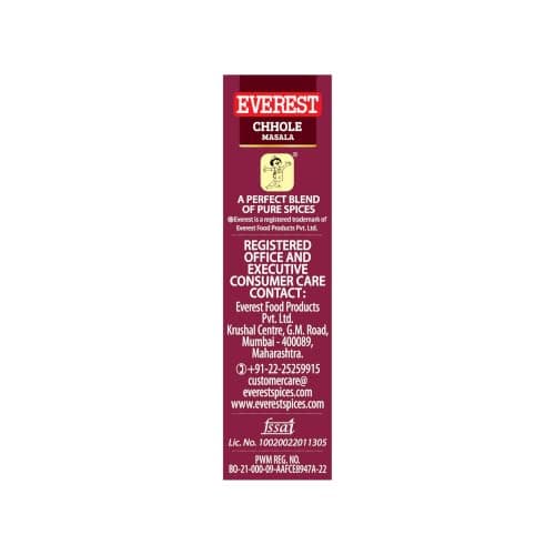 Everest Chhole Masala – 100g | Exquisite 24-Spice Blend for Authentic, Flavourful Punjabi Chole | Balanced Chole Masala Powder for Chickpea Curries — image 6