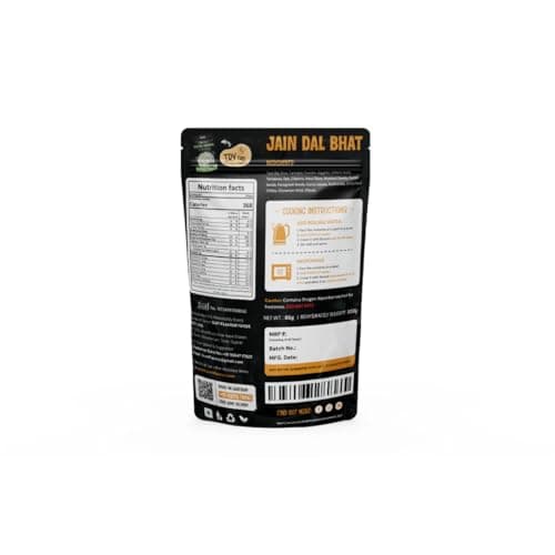 Surtiflavour Authentic Jain Dal Bhat, Ready-to-Eat Indian Dish, 300 Gram, Gluten-Free, Preservative-Free (Pack of 2) — image 3