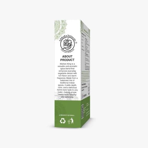ADRaKa Naturals Zaika-E-Sabzi Spice Mix | 100% Plant Based Veg Curry Masala | Premium Indian Sabzi Masala Blend | No Onion No Garlic | Aromatic Vegetable Seasoning 100G — image 7