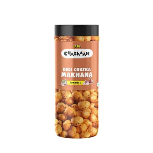 Chaskaah Cheddar Cheese Makhana,70g by JK (Foxnuts, Phool Makhana)| Dry Roasted| Rich in Calcium| Low Cholestrol|High Fibre| Jain — image 7