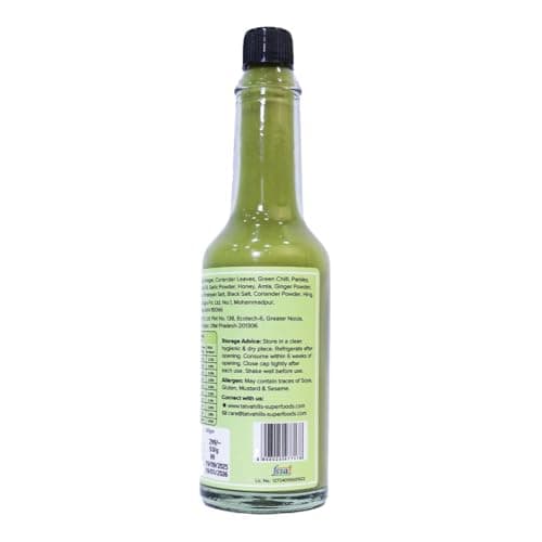 TatvaHills Superfoods INDYan Harita Green Chilli Herb Sauce | Fresh Coriander & Green Chilli Condiment | Spicy Herbal Dip for Momos, Snacks & Marinades | Preservative Free | 60g — image 6