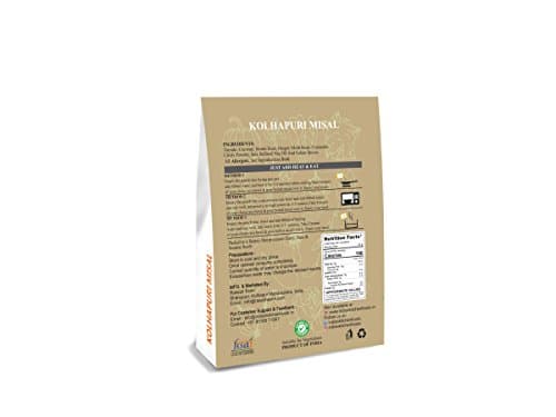 Indian Kitchen Foods Jain Kolhapuri Misal | Freeze Dried Gluten-Free Ready to Eat Instant Vegetarian/Vegan Meal - Rehydrated Wt. 690 gm — image 3