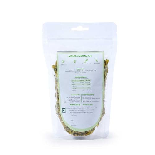 SelfCare By Suman Agarwal Masala Moong Jor Pack of 1 200g | Roasted - Vegan | Savoury - Snacks - Namkeen - Grocery | Spicy Crunchy & Chatpata - Tea time Snacking | Jain & Travel Friendly — image 7