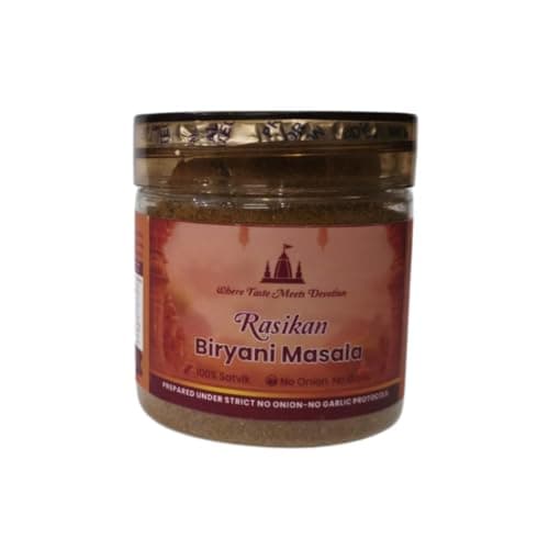 Rasikan Jain Satvik Masala Combo – Kitchen King, Sambhar, Biryani, Pasta Noodle TasteMaker, Shahi paneer (Net wt 480g) No Onion No Garlic | Freshly Ground Small Batch Spices | No Added Colour or Preservatives | Perfect for Bhog, Satvik & Everyday Cooking — image 4