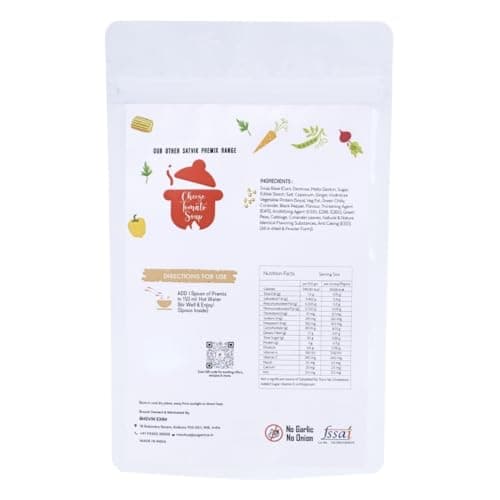 Yoganica Cheese Tomato Soup Premix (150g) | Instant Creamy Tomato Soup Mix | No Onion No Garlic | Pure Veg | Makes 15 Servings | Just Add Hot Water — image 2