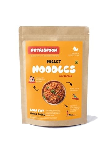 Nutrispoon Millet Noodles/Superfood Supergrain/Made of Healthy Millet and Whole Wheat/150g