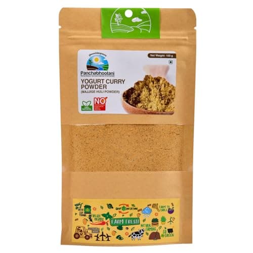 Panchabhootani Majjige Huli Powder 100g | South Indian Flavours , Quick and Satisfying Meal, Ready to Use, Ready Mix, Easy Receipe, Natural Ingredients Used , No Artificial Colour, Goodness of Spices