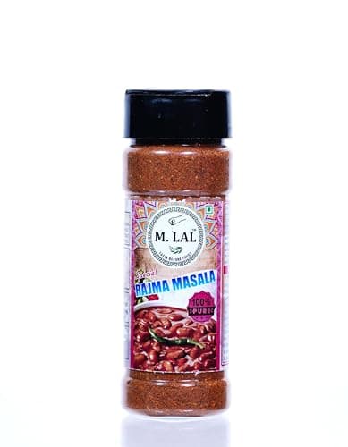 M. LAL Rajma Masala Spice Mix (No Onion No Garlic)) | For Healthy and Delicious Cooking | No Synthetic Flavour & Color | Ready to Cook Masala Powder 50 Gram (Pack of 5)