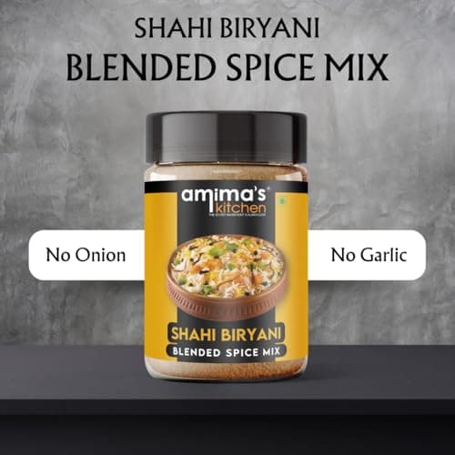 Amima's Kitchen Shahi Biryani Jain Spice Mix (No Onion No Garlic) – 100 Grams | Blended Spice Mix | For Healthy and Delicious Cooking | No Synthetic Flavour & Color | Ready Masala Powder — image 3