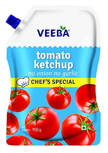 VEEBA Pasta and Pizza Sauce - No Onion No Garlic, 280Gram, Tomato Ketchup - No Onion No Garlic Chef's Special (900Gram) — image 4