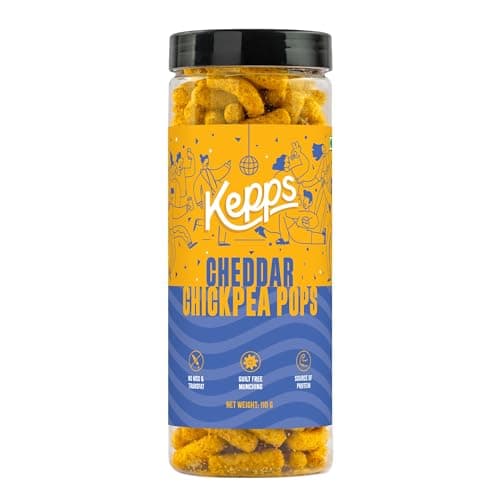 KEPPS Masala Chickpea Pops | Jain-Friendly Crunchy Snacks | Gluten-Free, High Fiber & Plant Protein | Never Fried, Low-Calorie, Guilt-Free Munchies – 110g — image 7