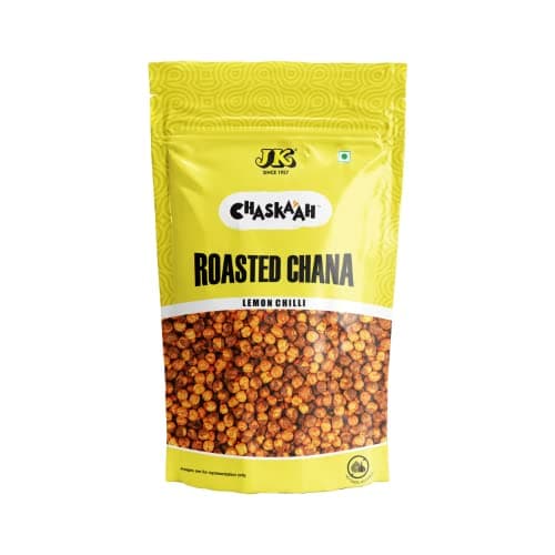 Chaskaah Lemon Chilli Chana 200g by JK | Bhuna Chana | Roasted Masala Chickpeas | Roasted Chana | NO MSG | Vegan | Not Fried | Jain