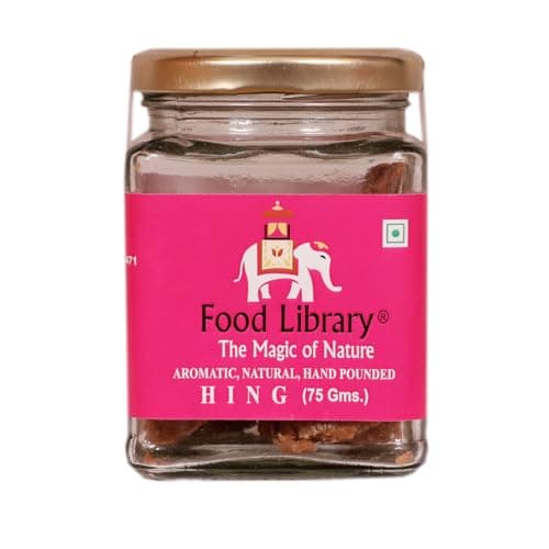 Food Library The Magic Of Nature Premium Compounded Hing | Heeng | Asafoetida – 75g Jar – Authentic Taste | Aroma & Pure Flavor | Organic Pure Kadak Heeng | Gluten-Free & No Additives | No Preservatives or Artificial Colors .