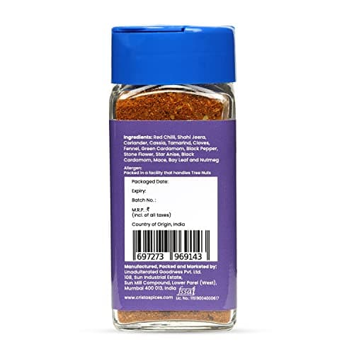CRISTA Exotic Biryani Masala Spice Mix | Rich in flavour | No Onion | No Garlic | Vegan | Pure | Zero added Colours, Fillers, Additives & Preservatives | 45 gms — image 5