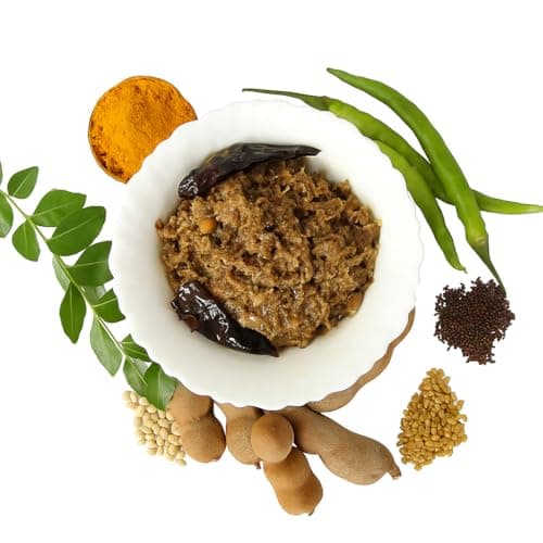 Sitara Foods Jain Green Tamarind Pickle Without Garlic Chinthakaya Thokku Aachar Home Made 500 Grams Pack