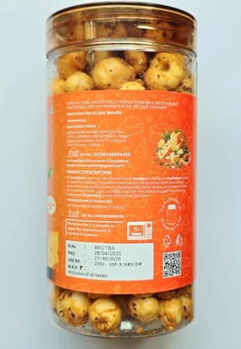 SnackNest Cheese & Herbs Makhana, Roasted Fox Nuts, Gluten Free, No Artificial Flavour, Plant Protein, 70g — image 3