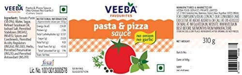 Fresh Produce Veeba Pasta and Pizza Sauce - No Onion No Garlic, 310g — image 2