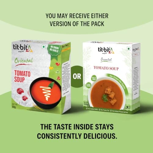 Tit-Bit Oriental - No Onion No Garlic Veg Manchurian Masala, Schezwan Fried Rice Masala, Tomato, Sweet Corn & Manchow Soup - Quick & Easy to Make - Pack of 5 (250g) — image 2
